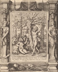 エデンの園、1651年。 作： Wenceslaus Hollar