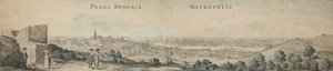 プラハの素晴らしい景色 作： Wenceslaus Hollar