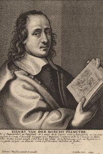ヘンリー ファン デル ボルヒト、画家、1648 年。 作： Wenceslaus Hollar