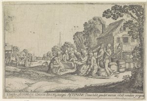 秋 Autumnus (オブジェクトのタイトル) 四季 (シリーズタイトル) 作： Wenceslaus Hollar