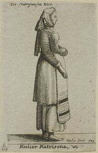 ハンガリー人女性 作： Wenceslaus Hollar