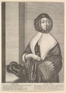 ハイエム-冬3-4シーズン、1641年。 作： Wenceslaus Hollar