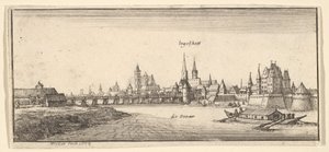 インゴルシュタット、1665年。 作： Wenceslaus Hollar