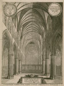 セントポール大聖堂、ロンドンのインテリア 作： Wenceslaus Hollar