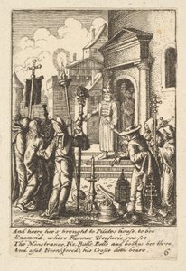 ピラトの前のイエス、1625-77年 作： Wenceslaus Hollar