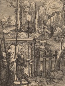 オリーブ山でのイエス 作： Wenceslaus Hollar