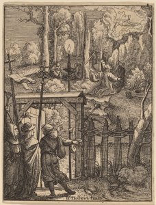 オリーブ山のイエス 作： Wenceslaus Hollar
