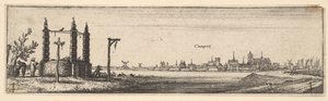 カンペン、1642-44。 作： Wenceslaus Hollar