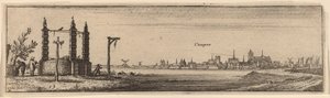 カンペン、1632年頃 作： Wenceslaus Hollar