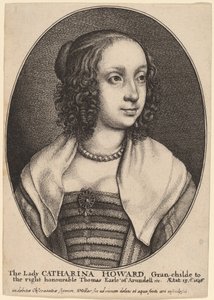 レディ・キャサリン・ハワード 作： Wenceslaus Hollar