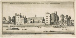 川から見たランベス宮殿 作： Wenceslaus Hollar