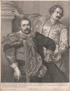 ルークとコーネリアス・デ・ワエル 作： Wenceslaus Hollar