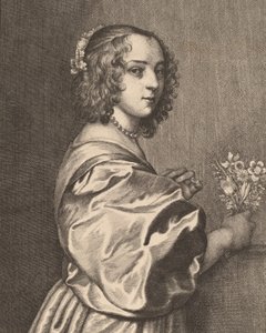 マーガレット・レモン、1646年 作： Wenceslaus Hollar