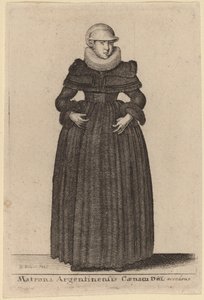 マトロナ ニンフから近づいてくるその日のアルゼンチンの晩餐) 作： Wenceslaus Hollar