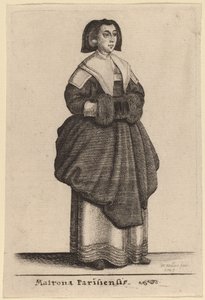 パリのマトロナ 作： Wenceslaus Hollar