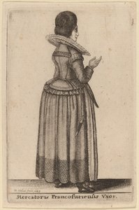 フランクフルト商人の妻 作： Wenceslaus Hollar