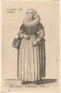 オランダ商人の妻 作： Wenceslaus Hollar