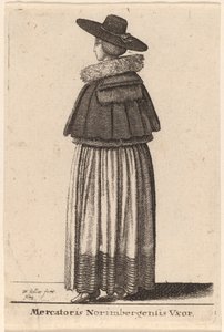 ニュルンベルク商人の妻 作： Wenceslaus Hollar
