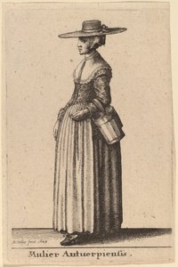 アントワープの女 作： Wenceslaus Hollar