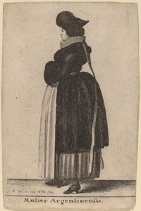 アルゼンチン人女性 作： Wenceslaus Hollar