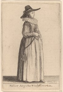 ヴィンデリコのオーガスタの妻 作： Wenceslaus Hollar