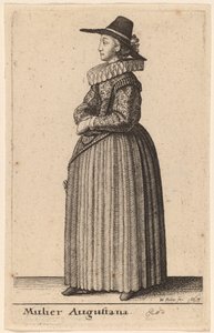 オーガスタの女性 作： Wenceslaus Hollar