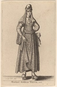 トルコの女官 作： Wenceslaus Hollar