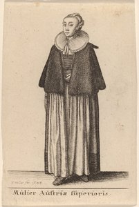アッパーオーストリアの女性 作： Wenceslaus Hollar