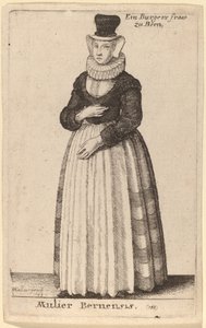 ベルナの女 作： Wenceslaus Hollar