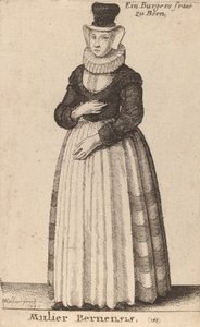 ムリエ・ベルンシス、1649年 作： Wenceslaus Hollar