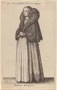 ディエパナの妻 作： Wenceslaus Hollar