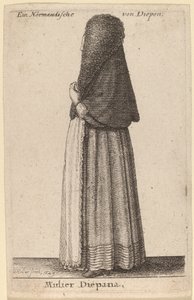 ディエパナの妻 作： Wenceslaus Hollar