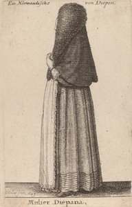 ムリエ・ディエパナ、1649年 作： Wenceslaus Hollar