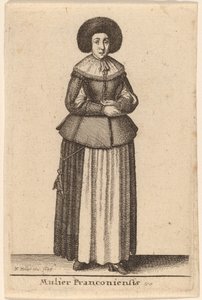 フランコニアの女性 作： Wenceslaus Hollar