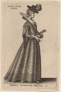 寛大なイタリア人女性 作： Wenceslaus Hollar