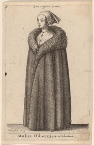アイルランド人女性 作： Wenceslaus Hollar