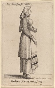 マトリサナの女性 作： Wenceslaus Hollar