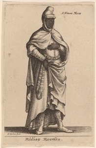 ムーア人のムリエ 作： Wenceslaus Hollar