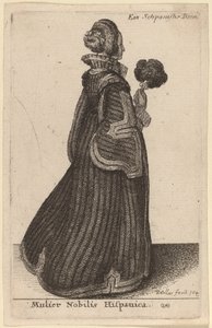 スペインの貴婦人 作： Wenceslaus Hollar