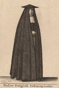 Mulier Religiosa Antuerpiensis」です。 作： Wenceslaus Hollar