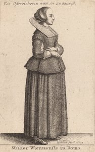 ドモのムリエ・ウィーンネンシス、1649年。 作： Wenceslaus Hollar