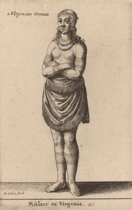 バージニア州出身の女性。 作： Wenceslaus Hollar