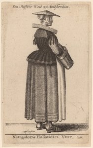 オランダ人航海士の妻 作： Wenceslaus Hollar