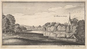 オルベリー近郊、1645年。 作： Wenceslaus Hollar