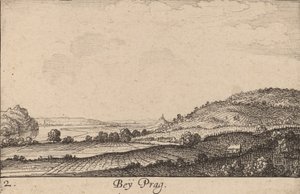 プラハ近郊、1635年。 作： Wenceslaus Hollar