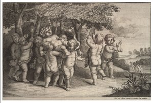 9人の小さな男の子 作： Wenceslaus Hollar
