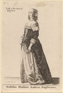 英国宮廷の貴婦人 作： Wenceslaus Hollar