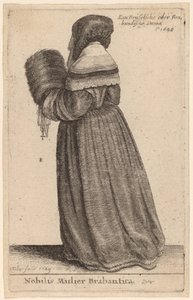 ブラバントの高貴な女性 作： Wenceslaus Hollar