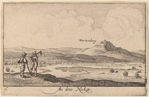 ネッカーで 作： Wenceslaus Hollar