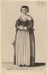 パリの労働者の妻 作： Wenceslaus Hollar